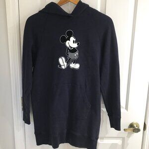 Uniqlo Navy Blue Mickey Stands Long Sweatshirt Hoodie S